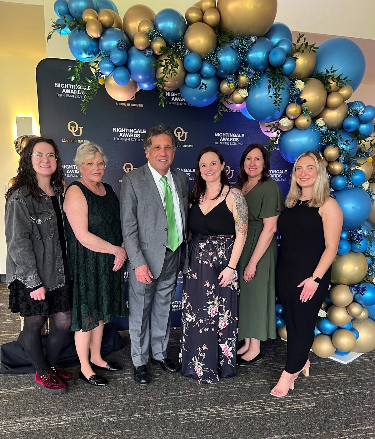 Members of the AmeriStaff Nursing Services Team at Oakland University School of Nursing's 37th Annual Nightingale Awards for Nursing Excellence.